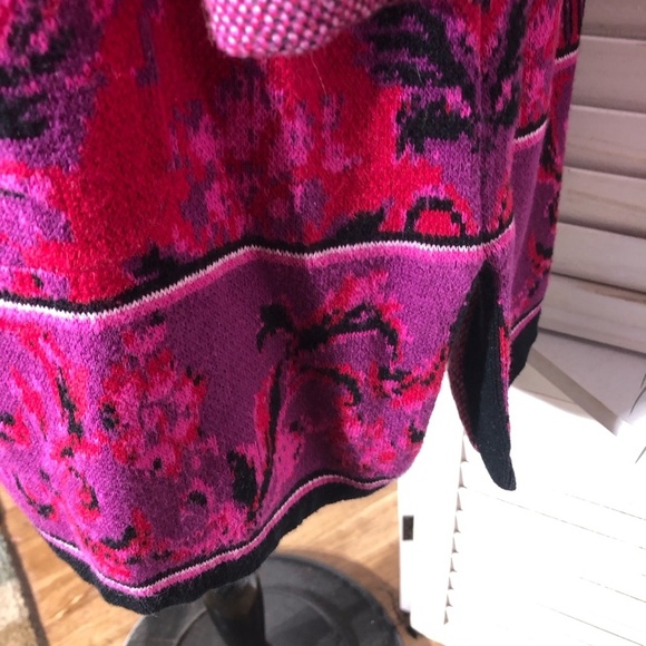 Isaac Mizrahi Live Floral Knit Cardigan Coat 2X - Picture 8 of 13